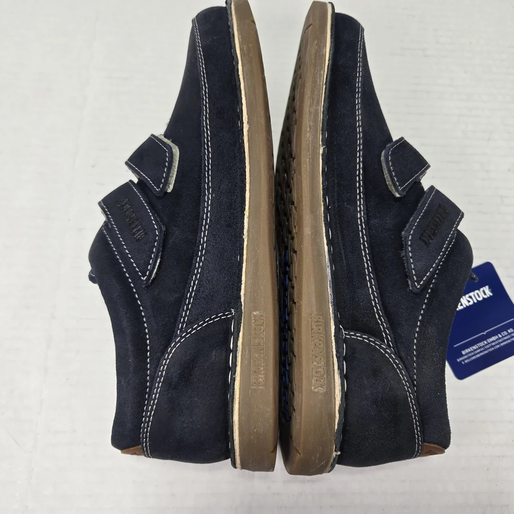 Birkenstock Unisex Tyler Oxford Velcro Closure Blue Suede Shoes EU 39 US W8 M6 - Picture 9 of 12